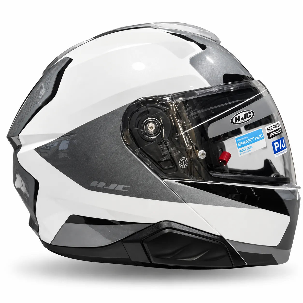 Casco HJC Abatible I91 Felio Gris Blanco