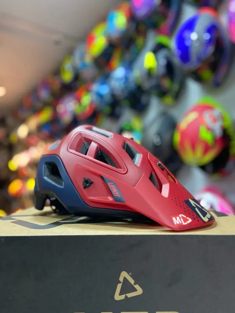 Casco LEATT MTB Enduro Azul Rojo
