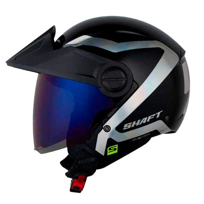 Casco SHAFT 212 Holosymbol Negro Holografico Silver