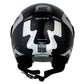 Casco SHAFT 212 Holosymbol Negro Holografico Silver