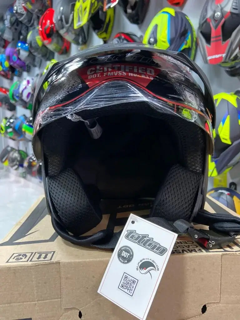 Casco TATTOO SK3 Negro Mate 3