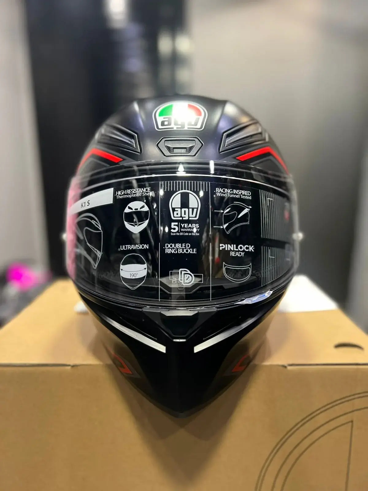 Casco AGV K1-S Sling Rojo 4