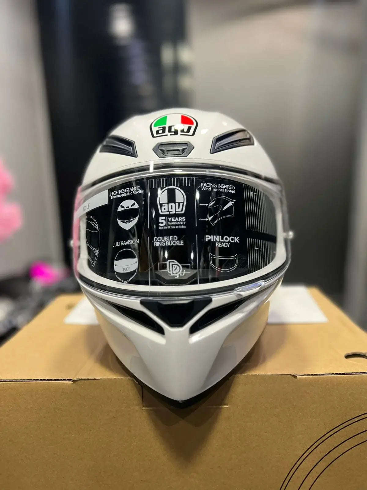 Casco AGV K1-S Solid Blanco 4