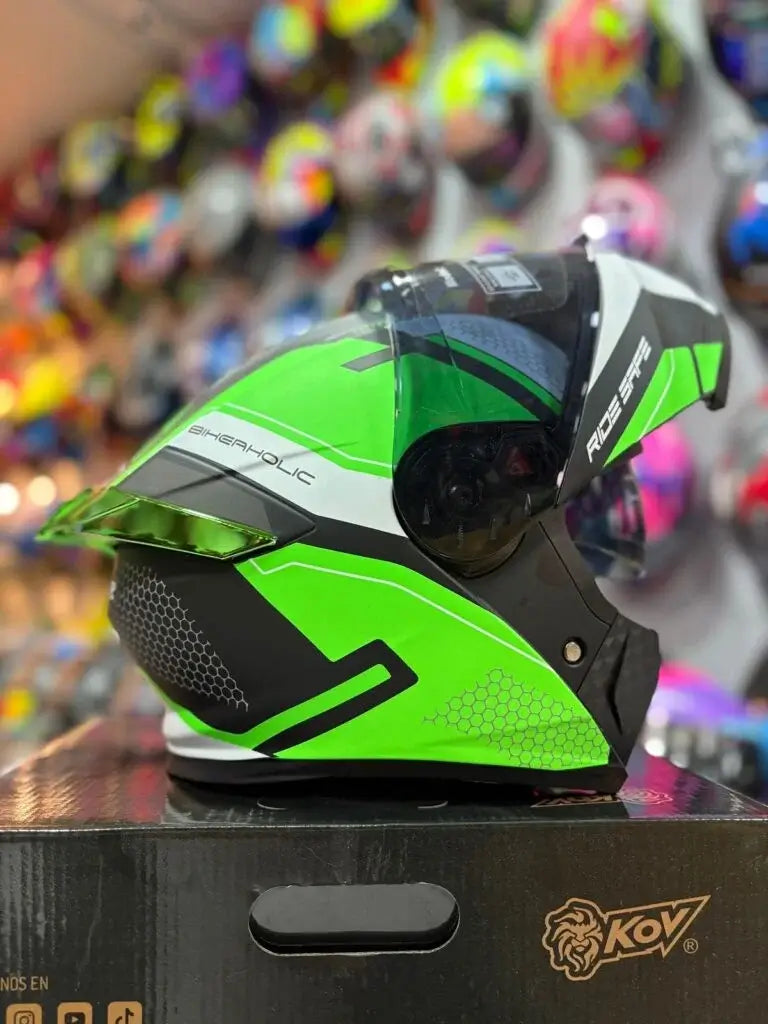 Casco Abatible KOV Verde