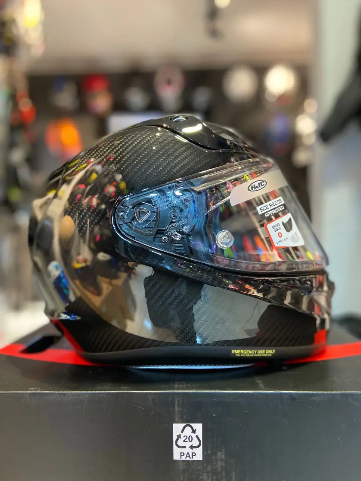 Casco HJC RPHA 12 Negro Brillo 2