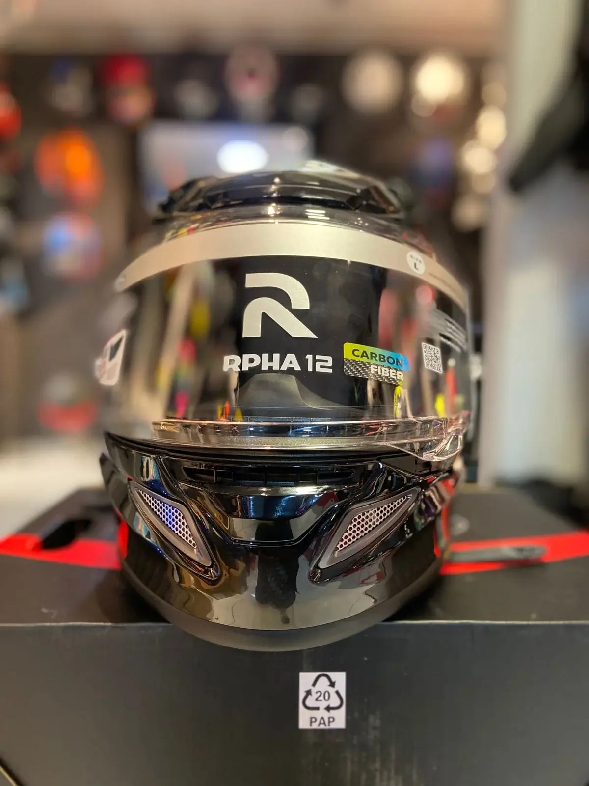 Casco HJC RPHA 12 Negro Brillo 4