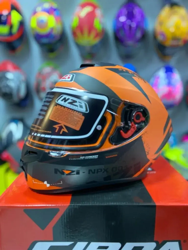 Casco Integral NZI Trendy Canadian Naranja 2