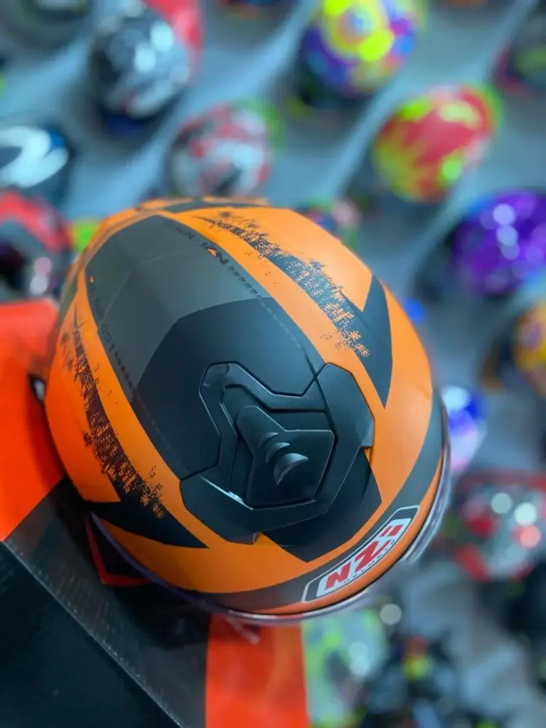 Casco Integral NZI Trendy Canadian Naranja 3
