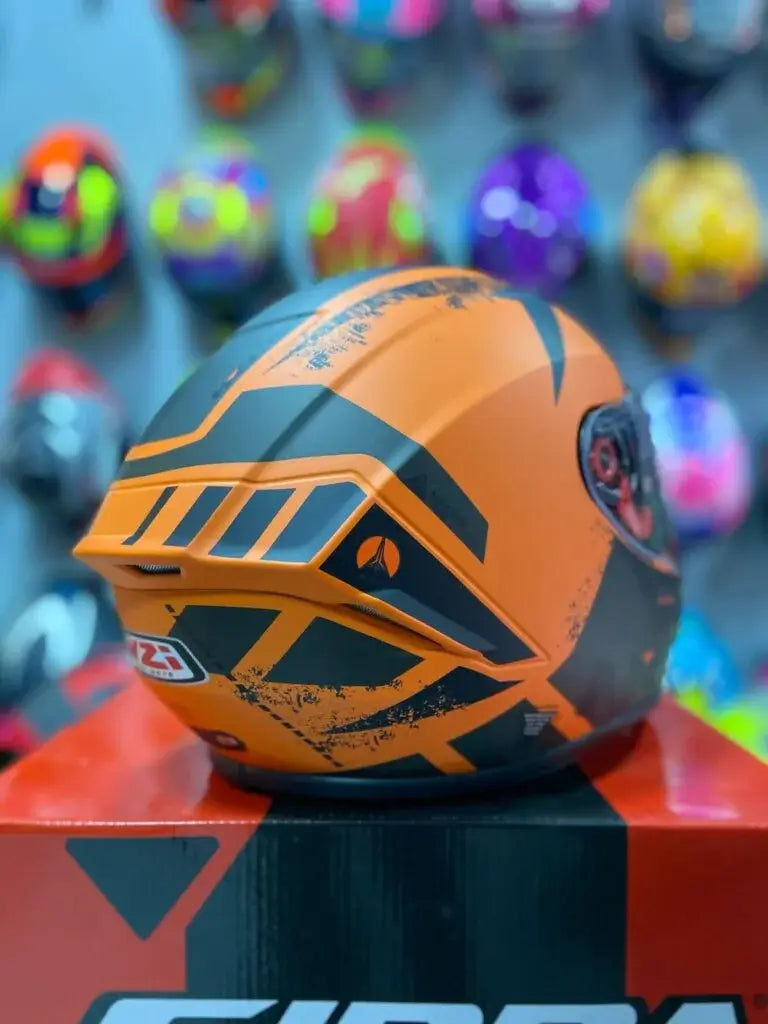 Casco Integral NZI Trendy Canadian Naranja 4