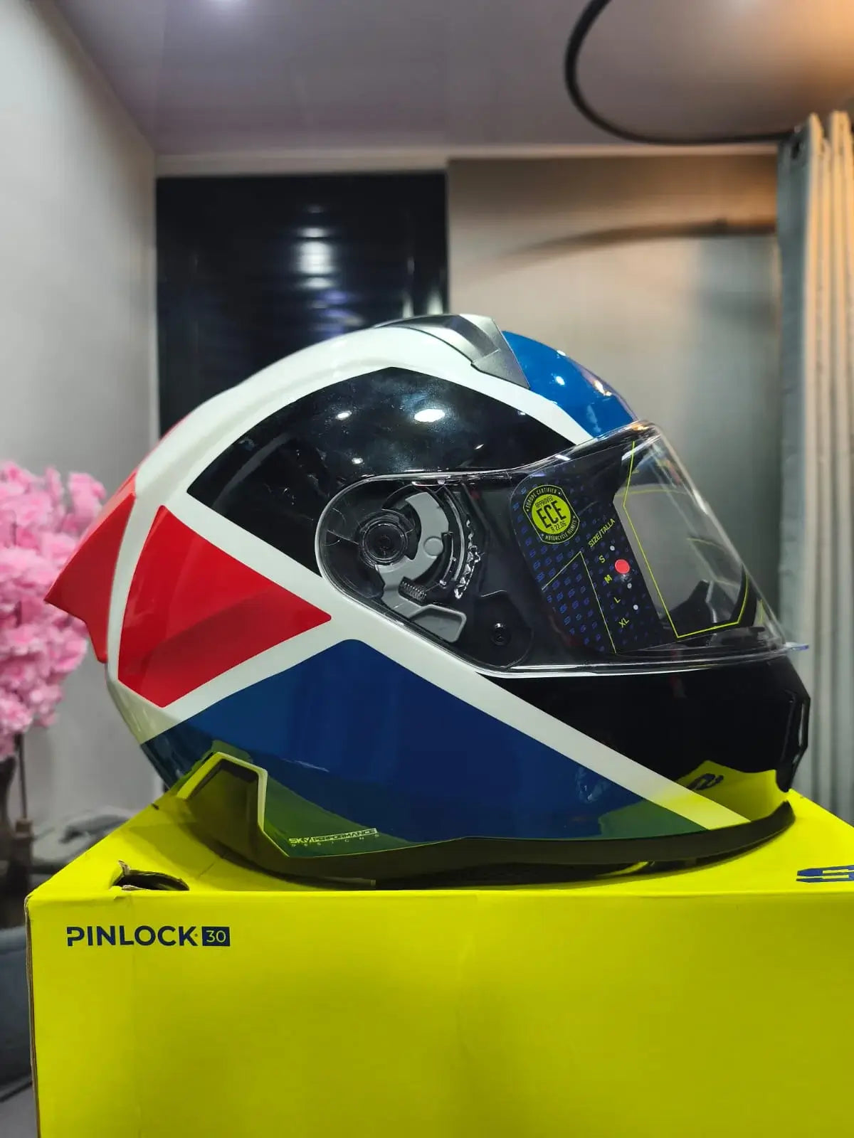 Casco Integral SHAFT 560 Evo Block Blanco Azul