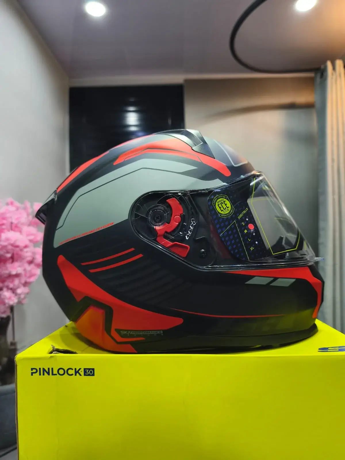 Casco Integral SHAFT 560 Evo Chaos Rojo