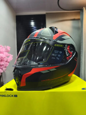 Casco Integral SHAFT 560 Evo Chaos Rojo 2