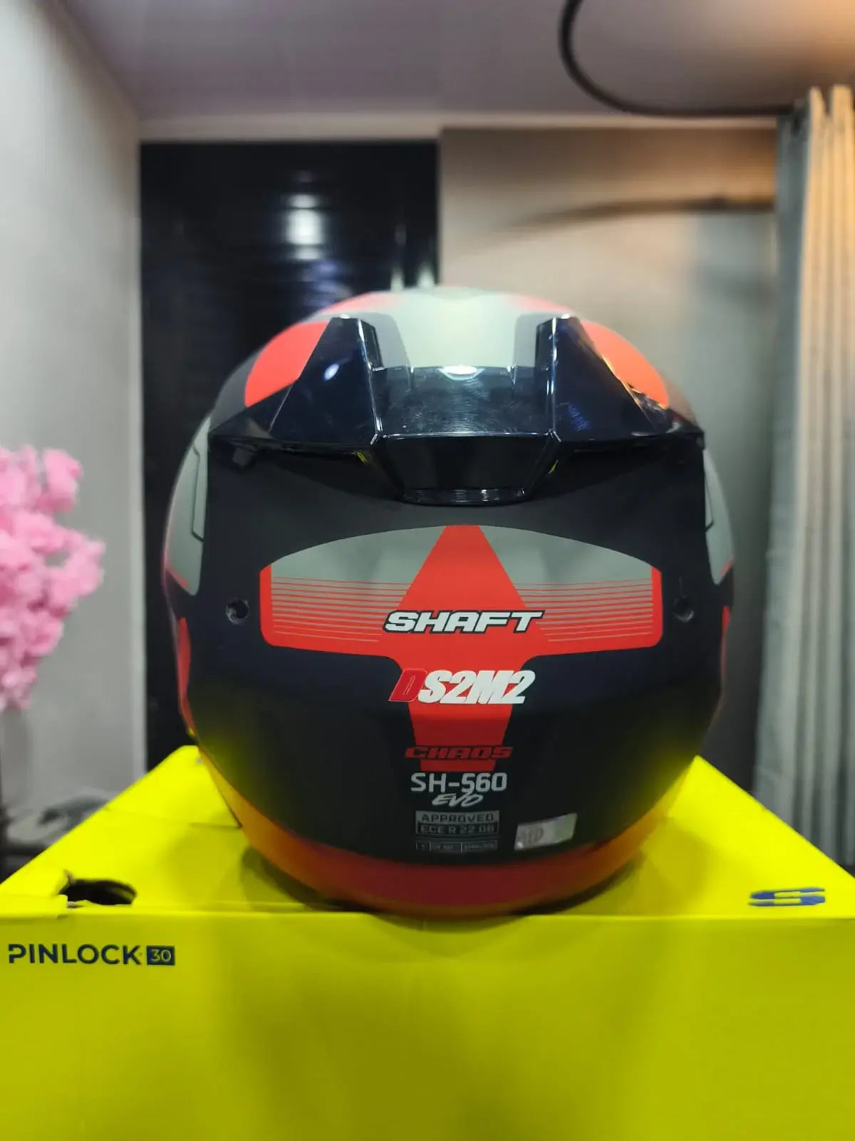 Casco Integral SHAFT 560 Evo Chaos Rojo 4