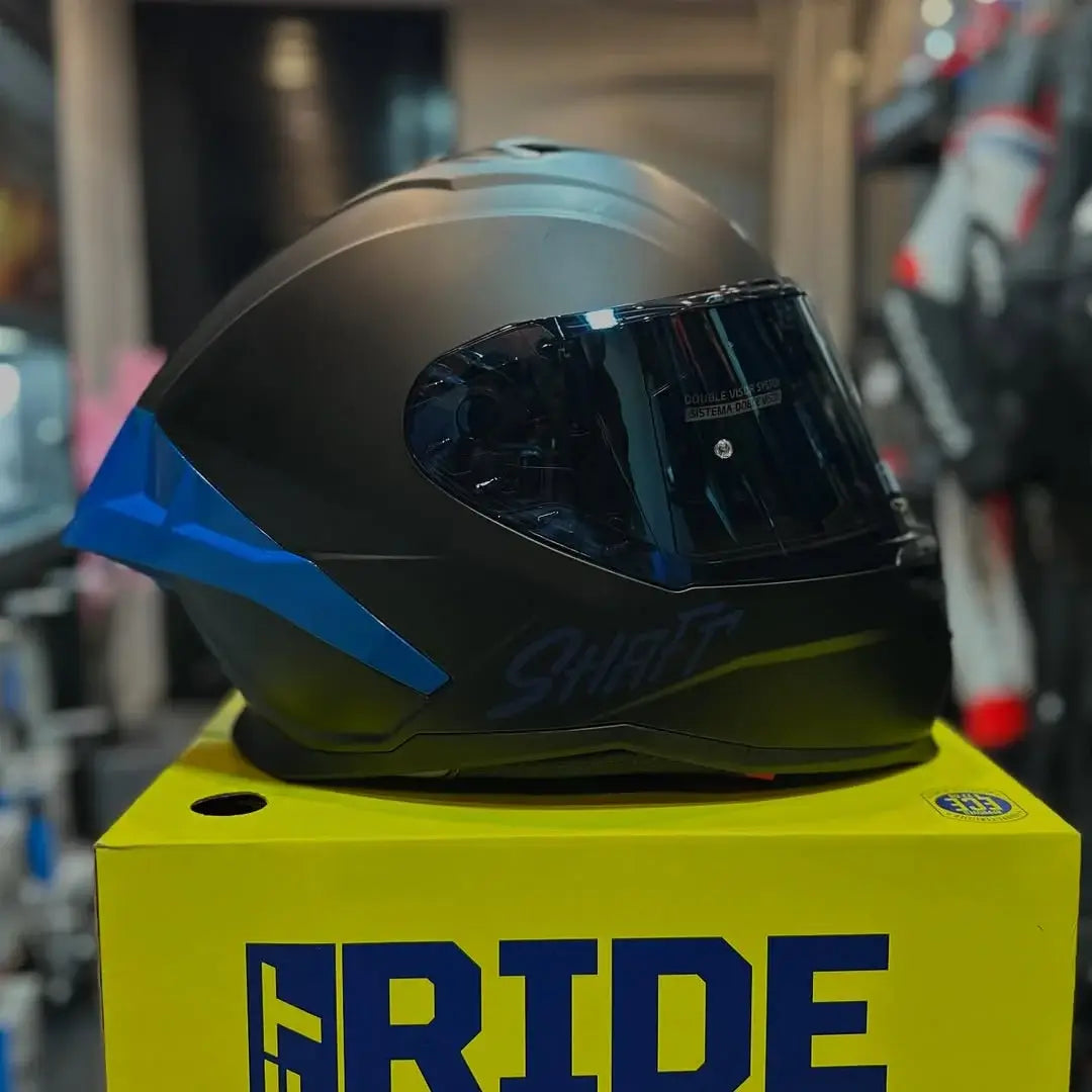 Casco Integral SHAFT 598 GTR Solid Negro Azul 2