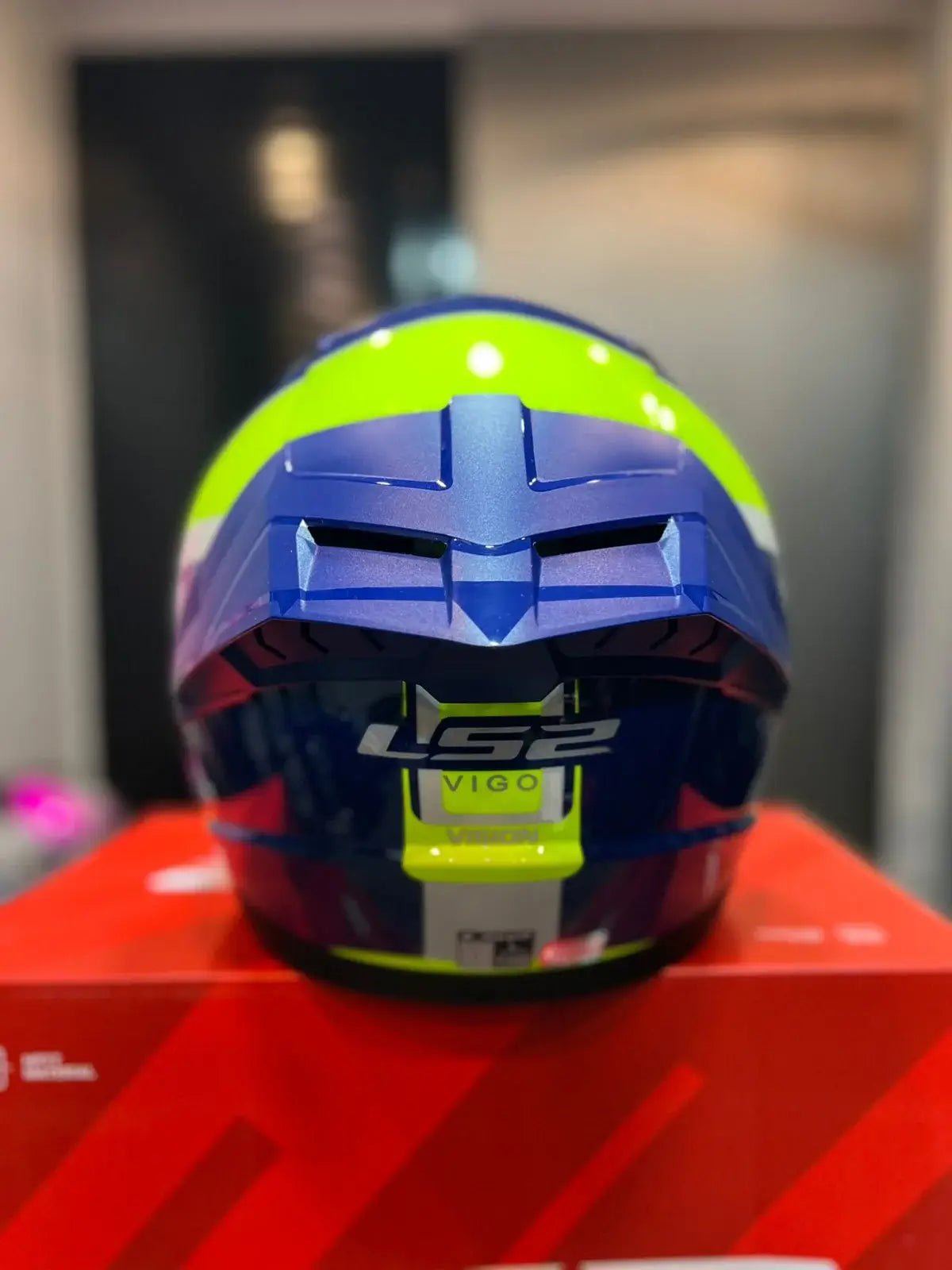 Casco LS2 FF810 Vigo Vision Azul Verde 4