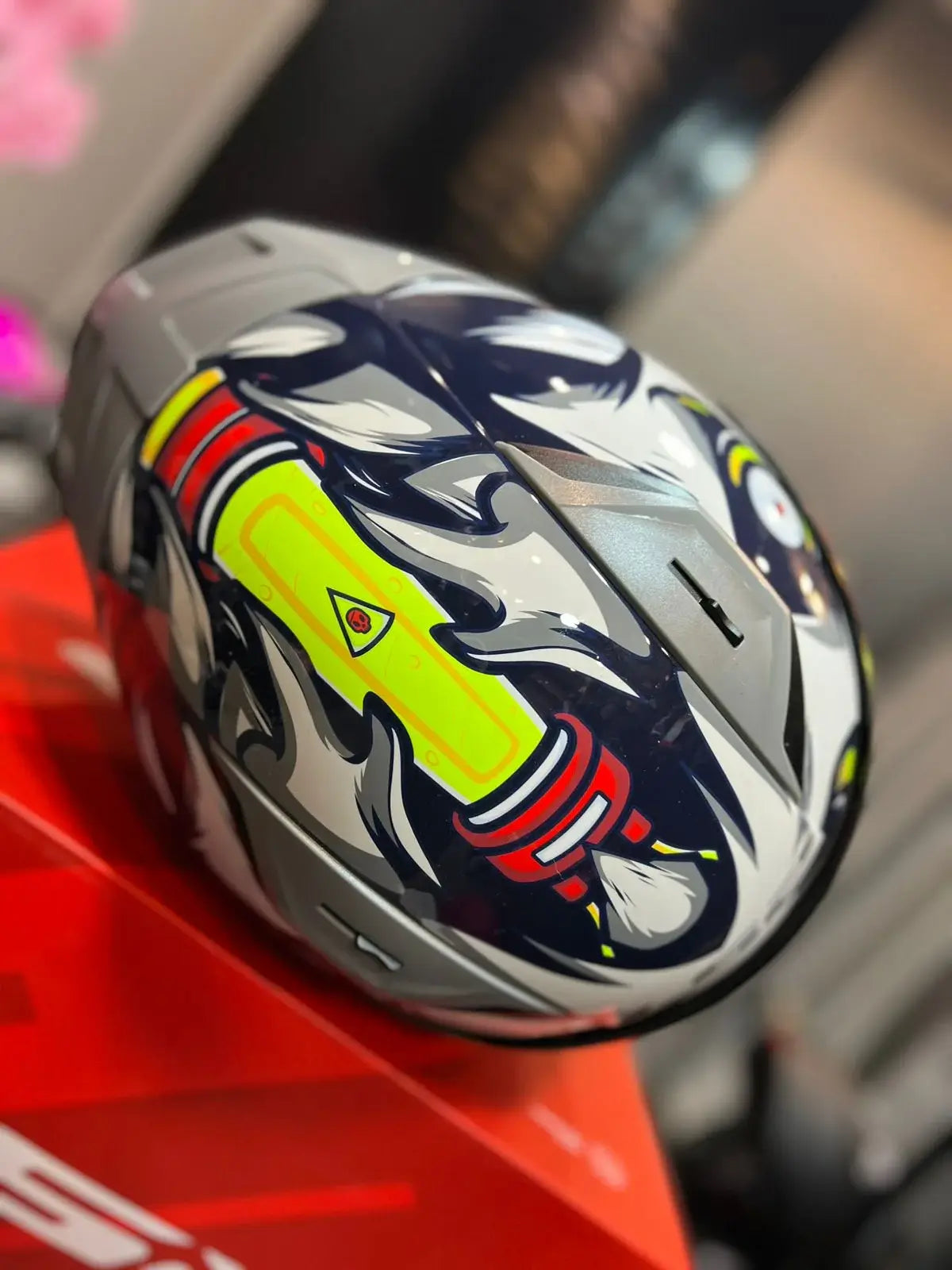Casco LS2 FF810 Vigo X-Kull Gris Amarillo 3