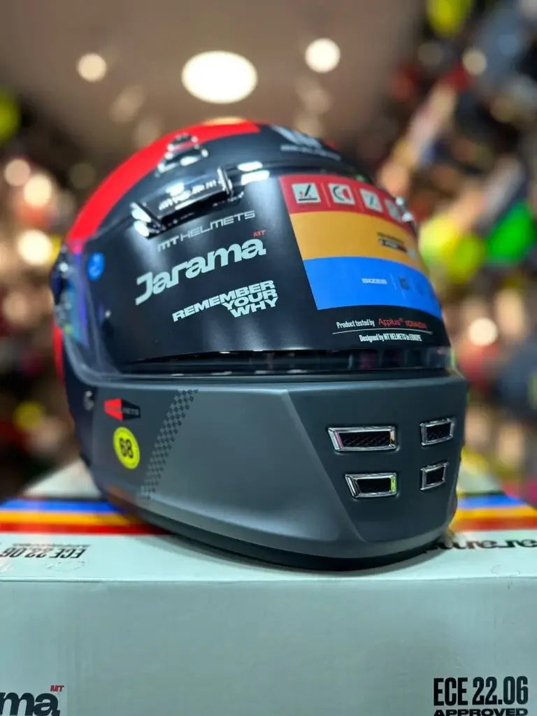 Casco MT Jarama Gris Rojo 2
