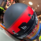 Casco MT Jarama Gris Rojo 4