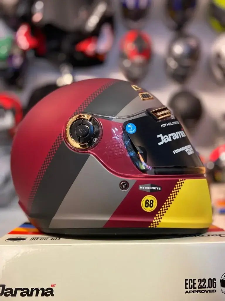 Casco MT Jarama Vinotinto
