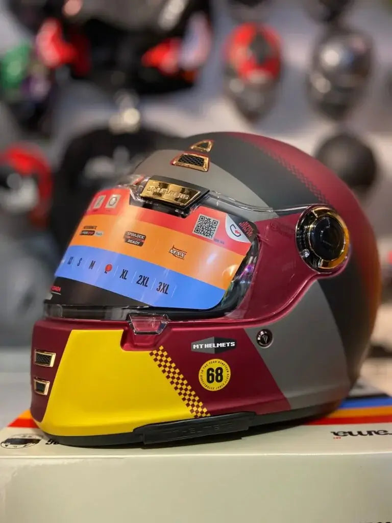 Casco MT Jarama Vinotinto 2