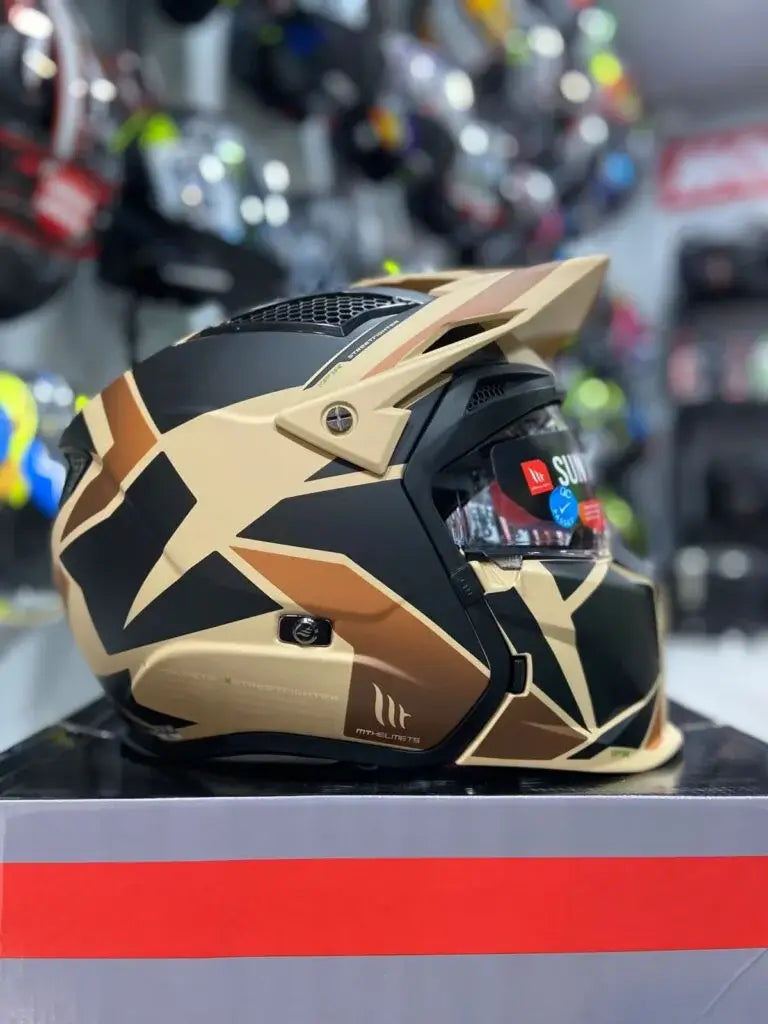Casco Modular MT Streetfighter S Cafe