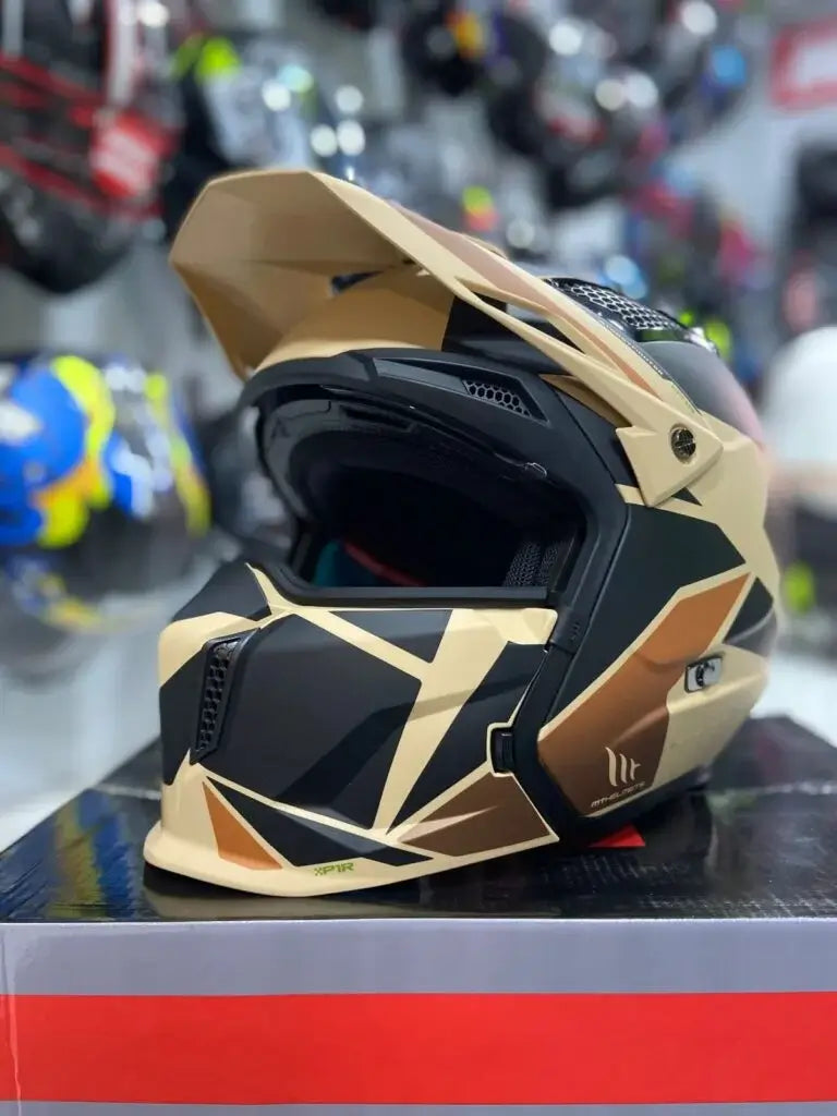 Casco Modular MT Streetfighter S Cafe 2