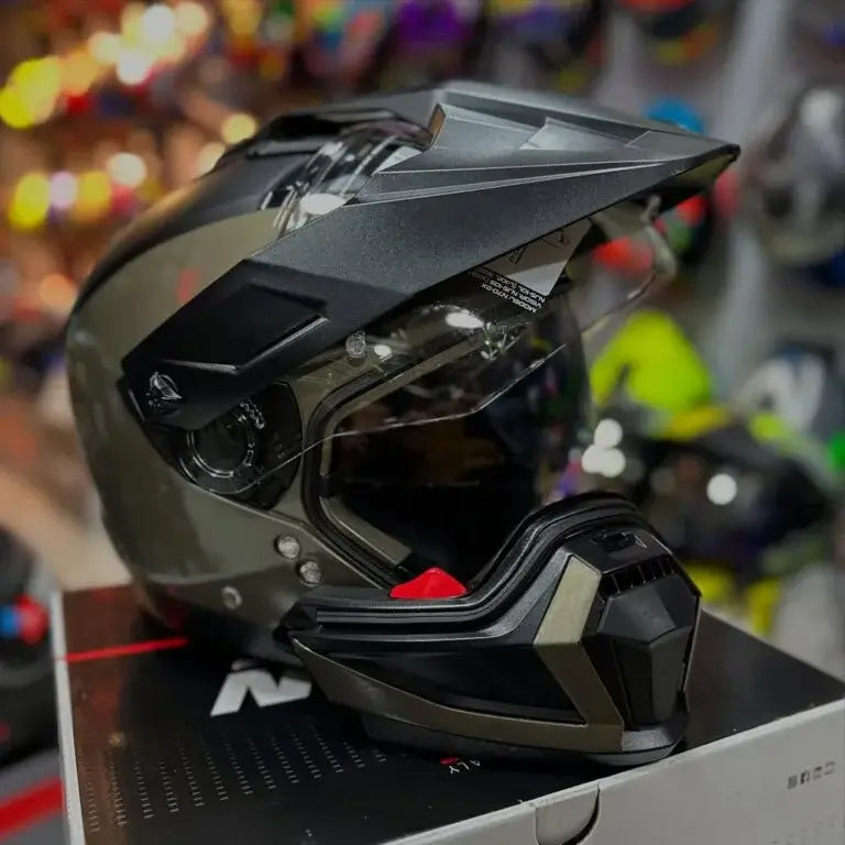 Casco NOLAN N702X Oliva 2
