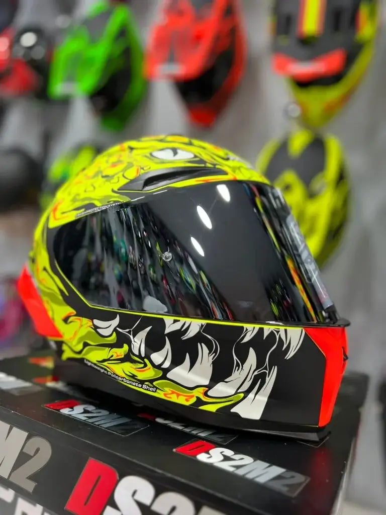 Casco PRO RIDER 716SP Tatsu Amarillo + Pinlock 3