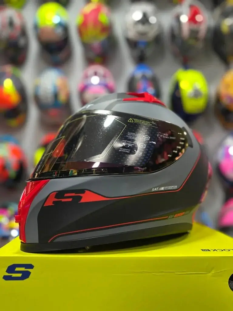 Casco SHAFT 526sp Evo Undercover Gris Rojo