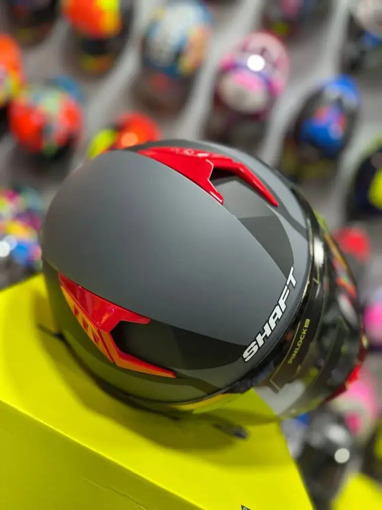 Casco SHAFT 526sp Evo Undercover Gris Rojo 2