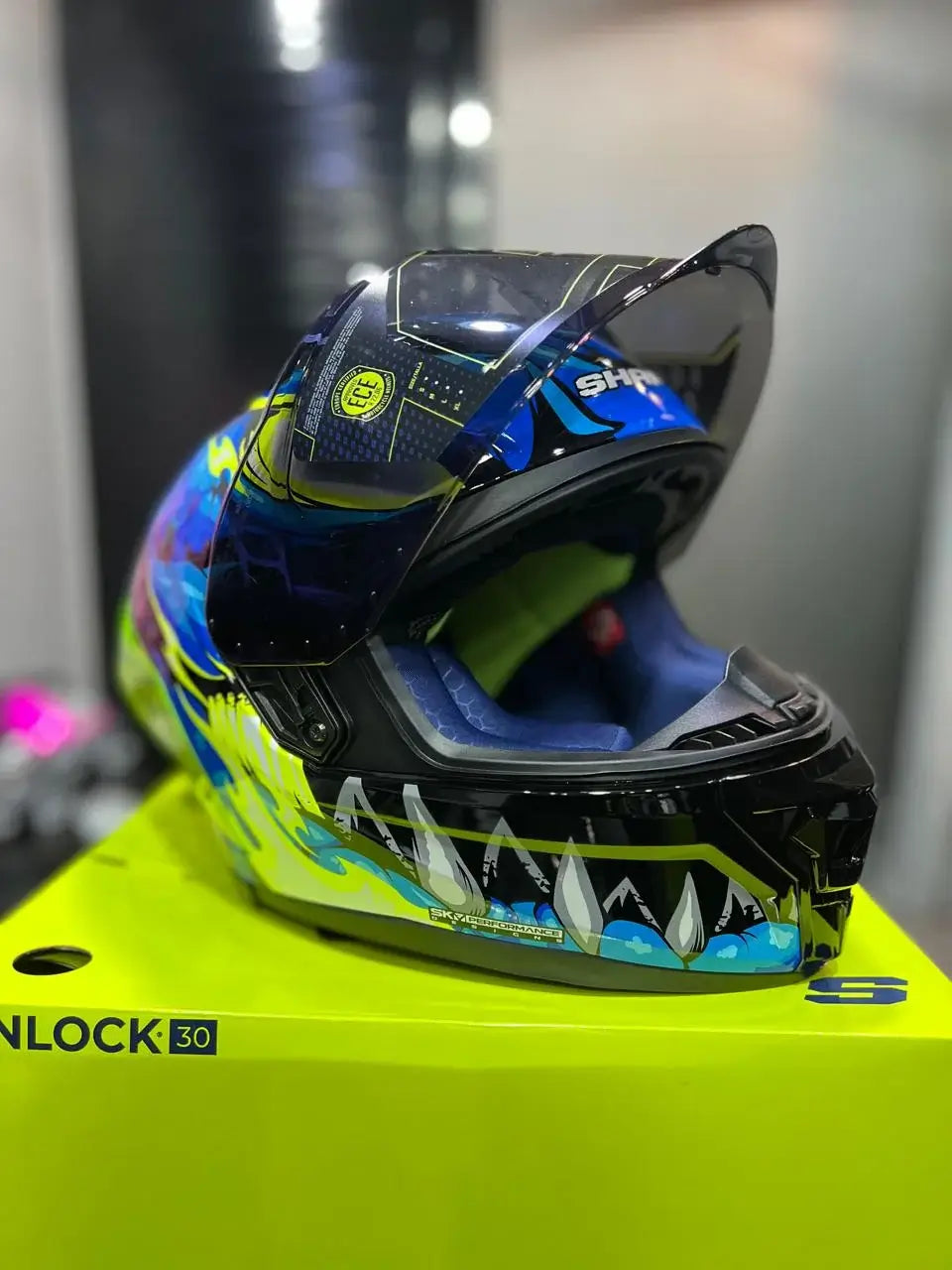 Casco SHAFT 596SP Tiamat Azul 2