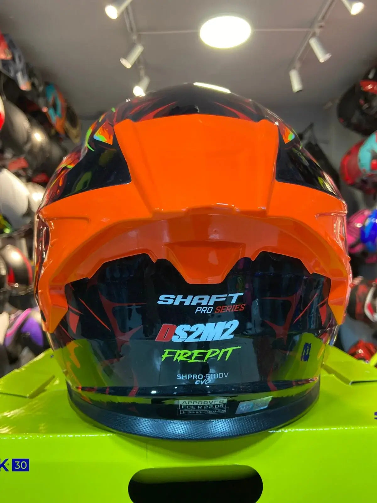 Casco SHAFT PRO SERIES 610DV Firepit Naranja 4