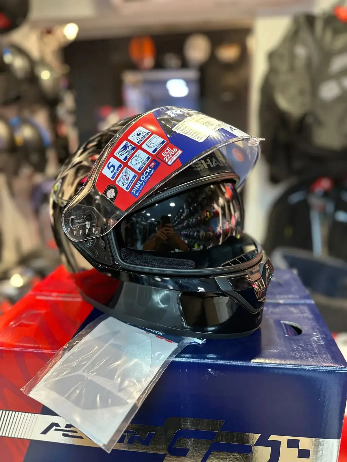 Casco SHARK Ridill 2 Bersek Negro Gris 3