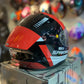 Casco SPARTAN Draken Rojo Negro 2
