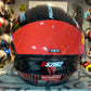 Casco SPARTAN Draken Rojo Negro 4