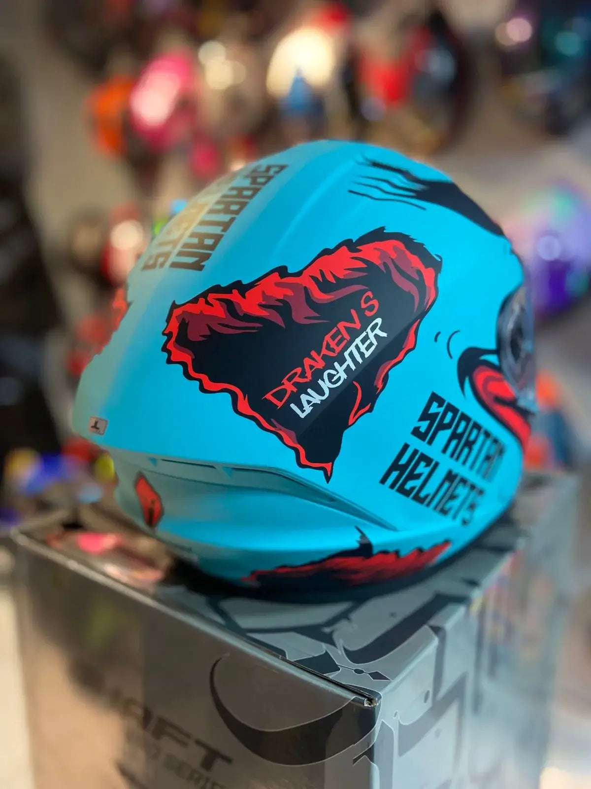 Casco SPARTAN Draken Turquesa 2