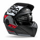 Casco Abatible ICH 3110 STORMY - Gris Rojo