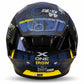 Casco X-ONE 3000 RP IRON - Negro Amarillo Mate