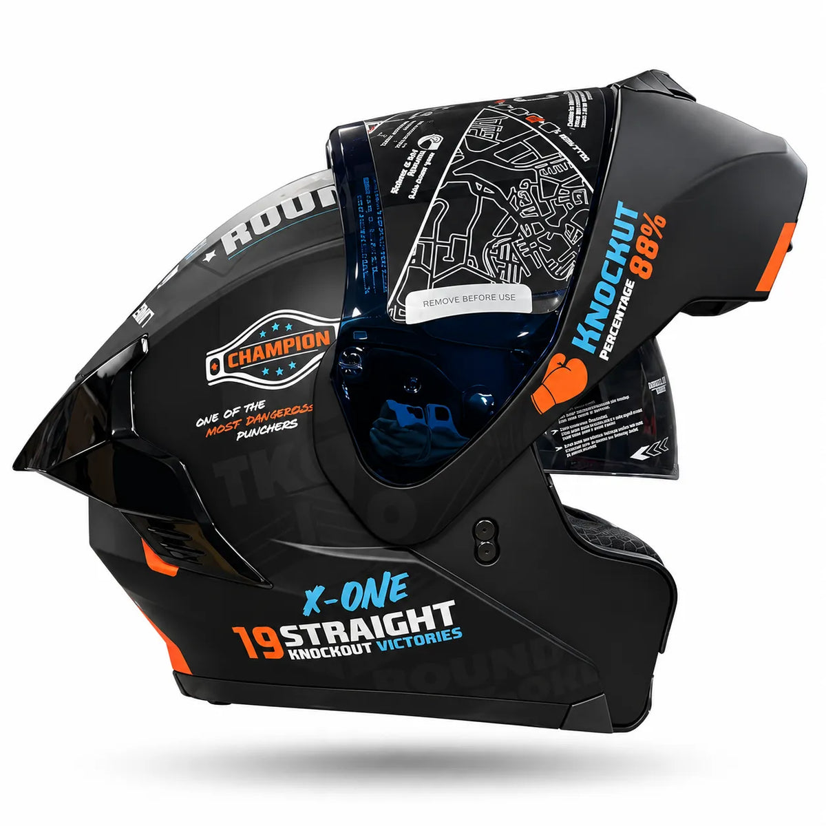 Casco X-ONE 3000 RP IRON - Negro Narajan Mate