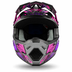 Casco HRO MX03 Racing Team Morado
