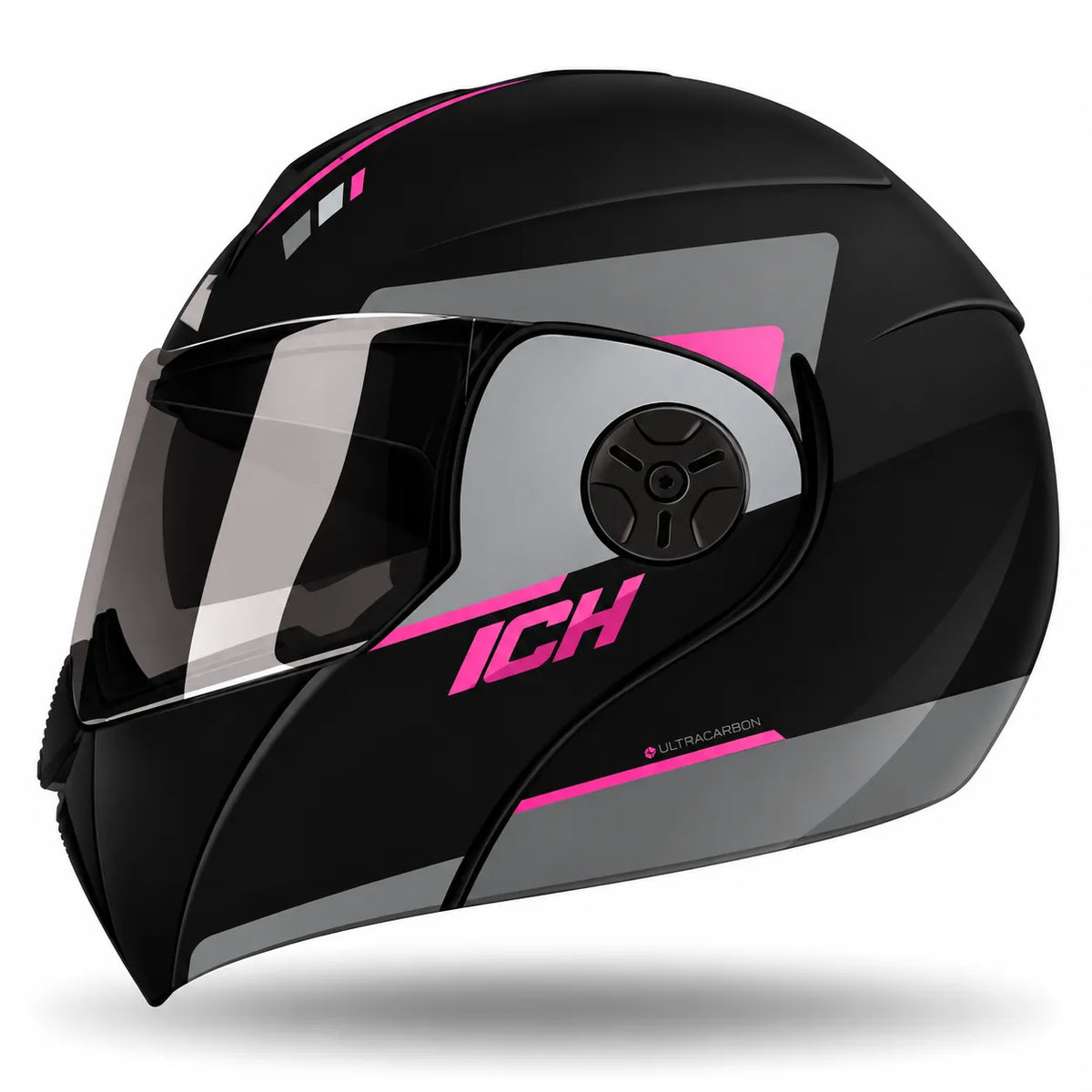 Casco Abatible ICH 3110 STORMY - Negro Fucsia