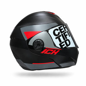 Casco Abatible ICH 3110 STORMY - Gris Rojo