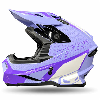 Casco HRO MX03 Overkill Morado