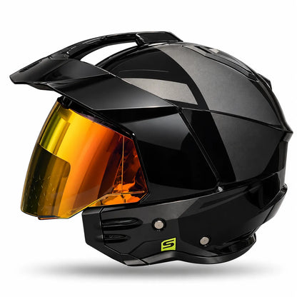 Casco SHAFT 227 Trial KUSK Negro Gris Oscuro