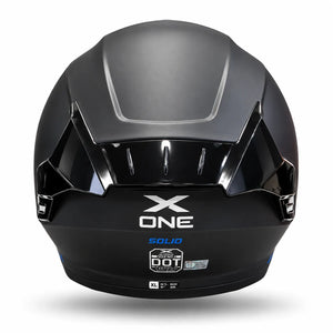 Casco X One 500 RS Solid V2 Negro Azul + Pinlock