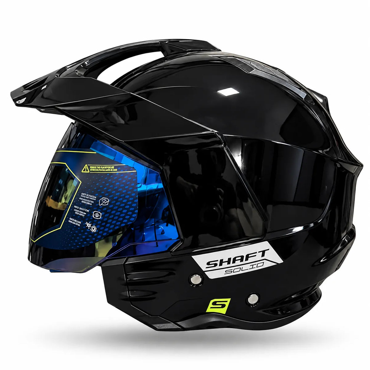 Casco SHAFT 227 SOLID Negro Brillante