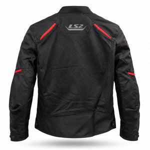 Chaqueta LS2 Breeze Man Jacket Negro Rojo
