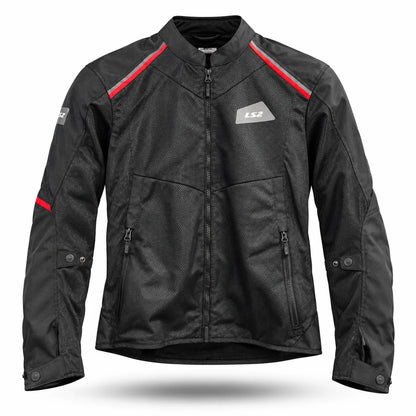 Chaqueta LS2 Breeze Man Jacket Negro Rojo