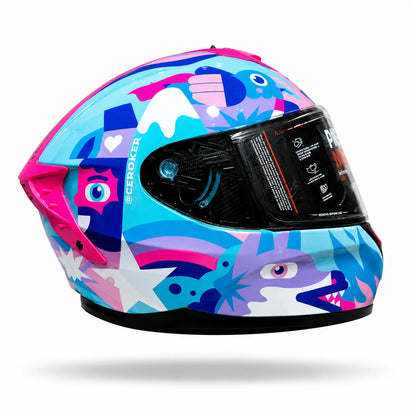 Casco SHAFT PRO SERIES 610 DV Azul Rosado
