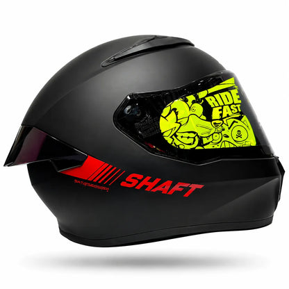 Casco SHAFT 584 sp Negro Rojo